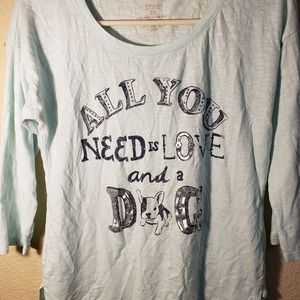 Juniors sonoma 3/4 length sleeve xs